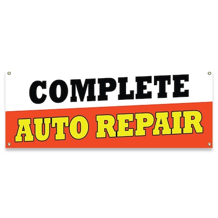 Signmission Complete Auto Repair Banner Concession Stand Food Truck Single Sided B-30037